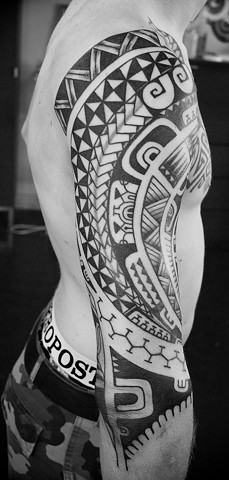 Tattoo by Mikel - Kelowna B.C. Canada. Marquesian tribal 
