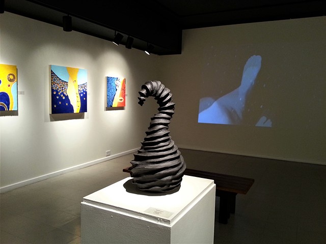 Julia Butridge Gallery at the Dougherty Arts Center, Austin, Texas 2015
"Coil Revolved"