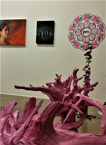 "Ancestral Trees", Fisterra Studio Retrospective,  at Big Medium Gallery, Austin, Texas.