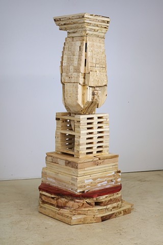 Wood, sculpture, wooden sculpture, organic, layers