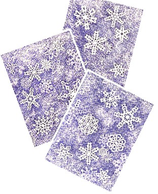 SNOWFLAKES - showing 3 variations
