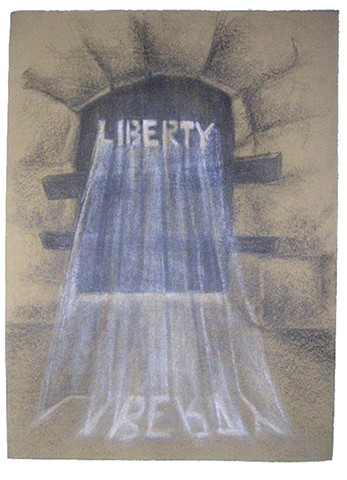 Blocked Passage - Liberty (1) political drawing