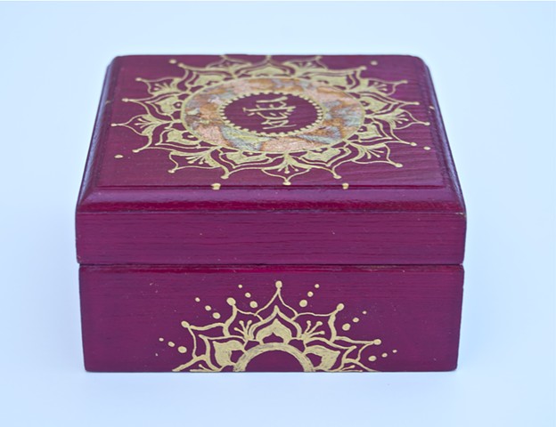 Hand painted decorative box