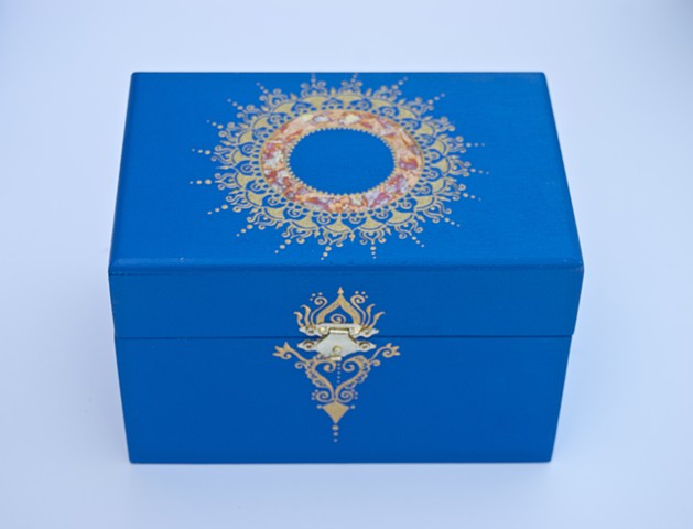 Hand painted decorative box