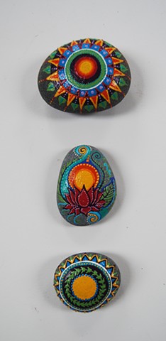 Hand- Painted decorative rock