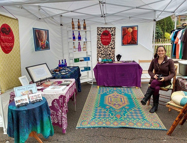 Henna Booth at Wake Up the Earth Festival, 2016