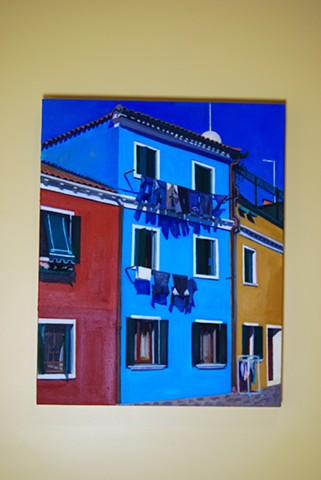 Houses in Burano, Italy