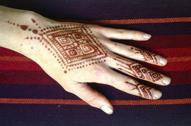 Moroccan style Henna Hand
