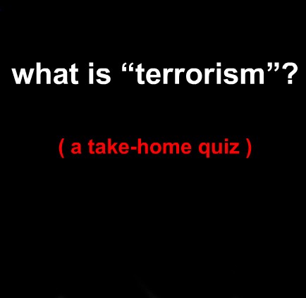 *Was ist eigentlich Terrorismus? What is "terrorism"?*