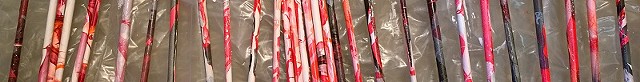 Marbleized Sticks for Nest outdoor project