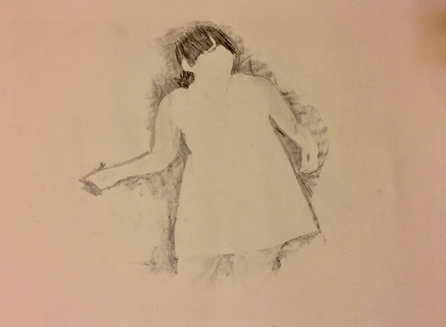 graphite study for "silence" 4