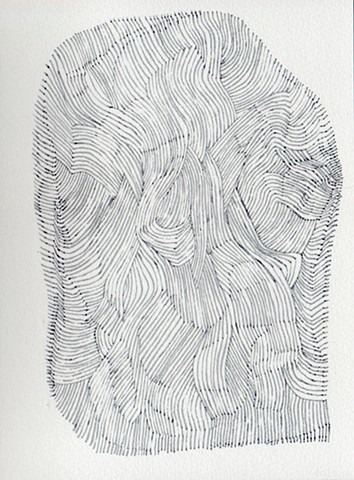 abstract complex patterned ink marker line drawing