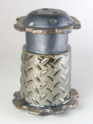 Metal Luster Lidded Jar