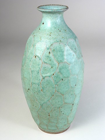 Faceted Turquoise Bottle