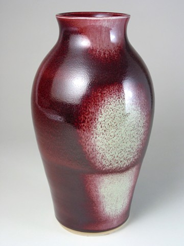 Large Copper Red Vase