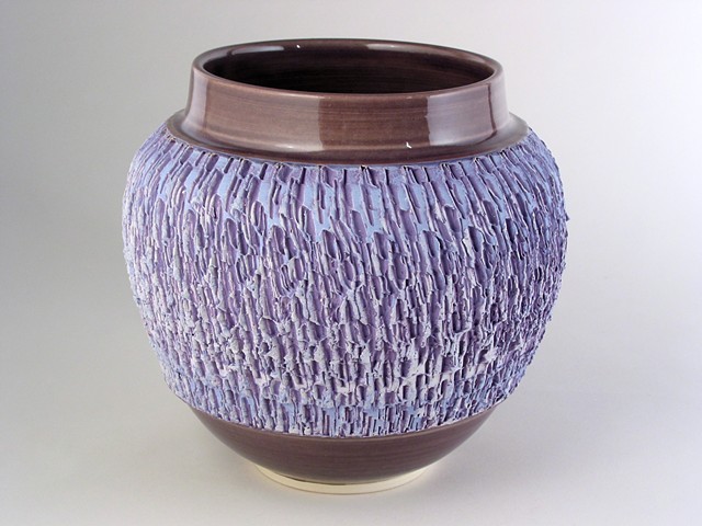 Purple Textured Pot