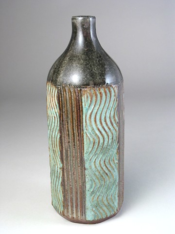 Faceted Copper Bottle