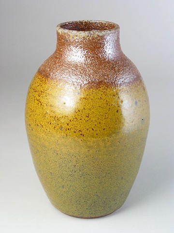 soda fired bottle with facets