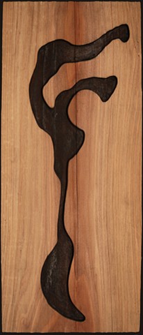 Untitled. 
(Figurative Wood Cut, Redwood #7