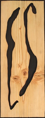 Untitled. 
(Figurative Wood Cut, Pine #1)