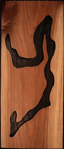 Untitled. 
(Figurative Wood Cut, Redwood #6)