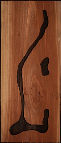 Untitled. 
(Figurative Wood Cut, Redwood #5)