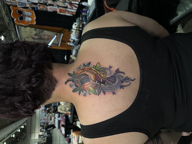 snake tattoo, snakes, new school tattoos, new school snake tattoo, arizona new school, cactus, cacti, halloween tattoos, arizona tattoos, catus themed tattoos, monsters, monster tattoos, drawing, digital art, digital painting