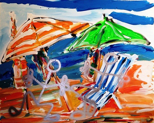 The beach