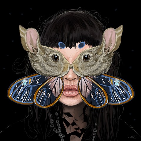 RABBIT MASK 11X11