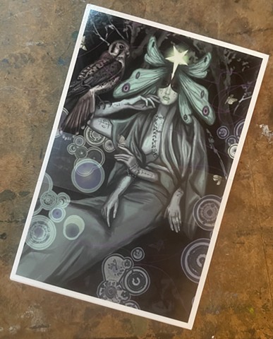 MOTH QUEEN POSTCARD
