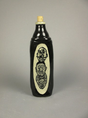 black and white bottle