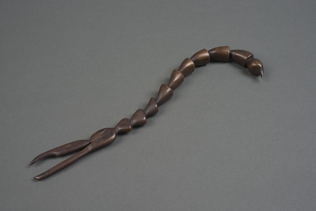 Forged Copper Pincher, Scorpion, William Amoureux, Will Amoureux, Amoureux