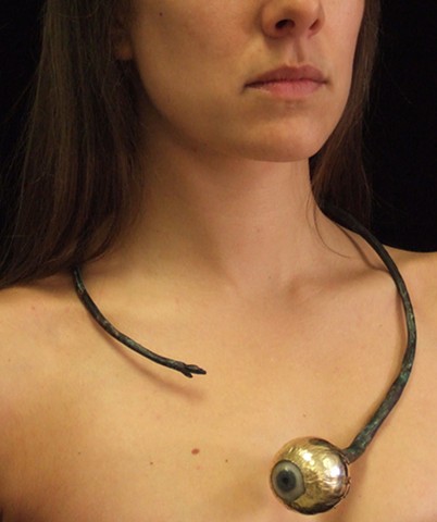 Prosthetic, eye, necklace, William Amoureux, Will Amoureux, Amoureux 