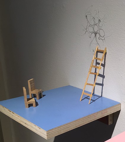 Chairs, Ladder, Drawing