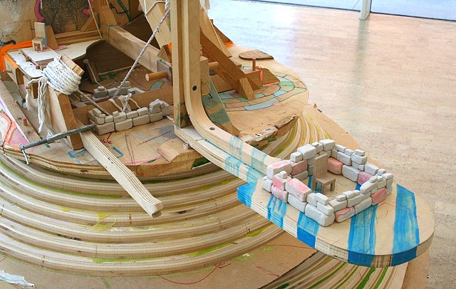 Detail image of Ship (of self) with Three Empty Chairs