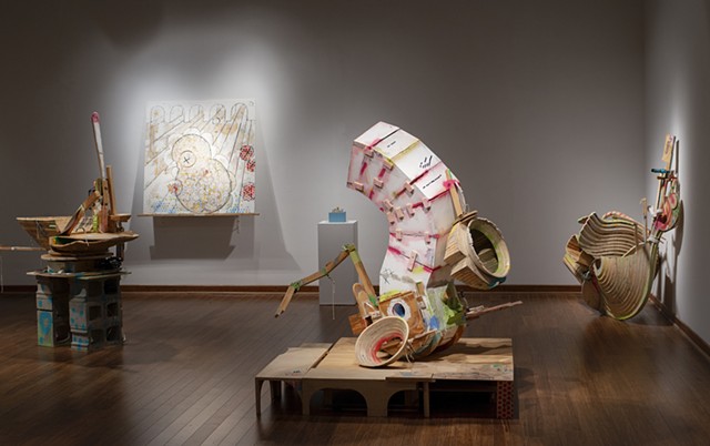 Installation view of Vessels of Destiny! at the Derryberry Gallery, TN Tech University