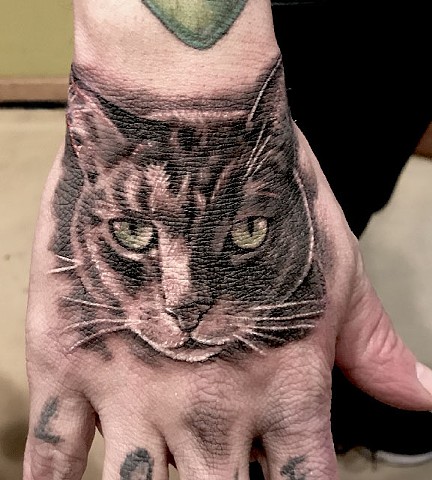 LovecraftTattoo, Tattoo Studio, Connecticut Tattoo Studio, CT Tattoo, Best Tattoo, Christian DiMenna,Cat portrait< Caturday, Cat lover, cat dad, feline, Connecticut, New England,