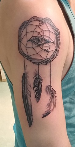 Lovecraft Tattoo, Charlotte Epright, Ct Tattoo, Best Tattoo, Dream Catcher, Black and gray tattoo