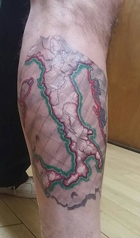 Map Of Italy Tattoo LOVECRAFT TATTOO