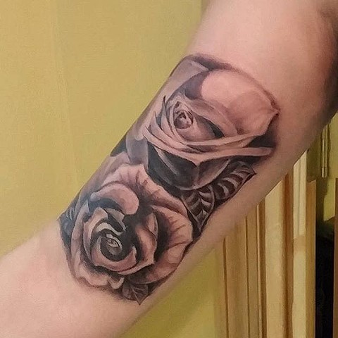 Black and Grey Roses