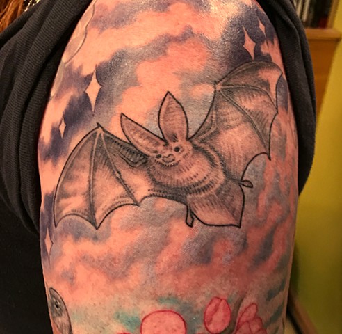 bat tattoo mab graves goth edward gorey