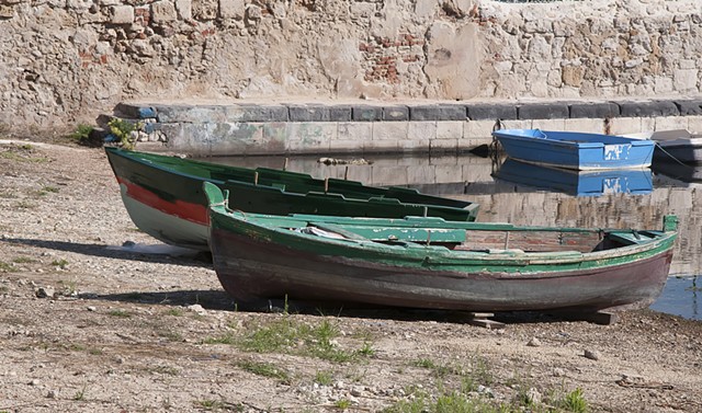 Beached boats