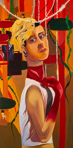 Painting 1 - Self-portrait in context