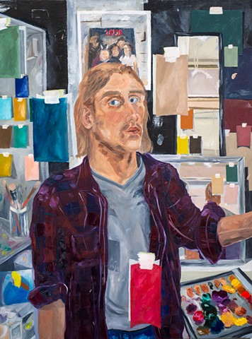 Painting 1 - Self-Portrait in Context
