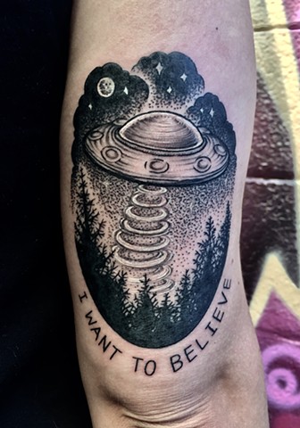 UFO tattoo New Haven ct