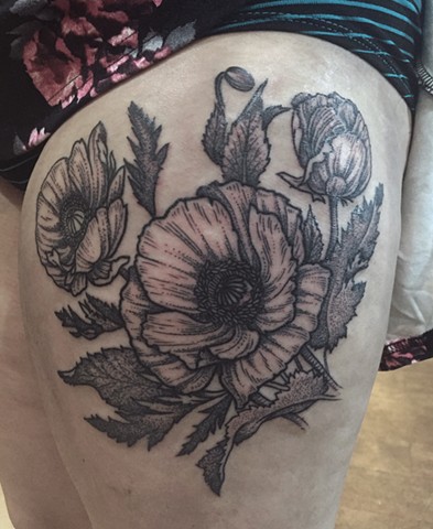 Peony tattoo New Haven ct