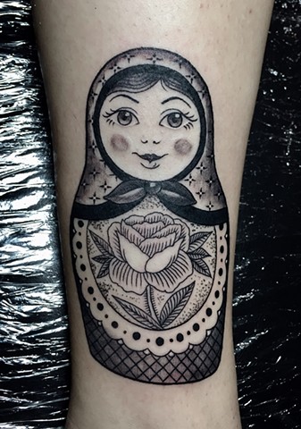 Russian stacking doll tattoo New Haven ct