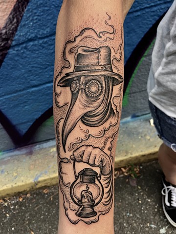 Plague doctor tattoo New Haven ct