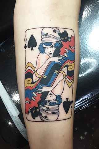 Queen of spades tattoo New Haven ct