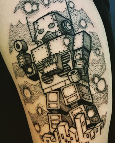 Robot tattoo New Haven ct